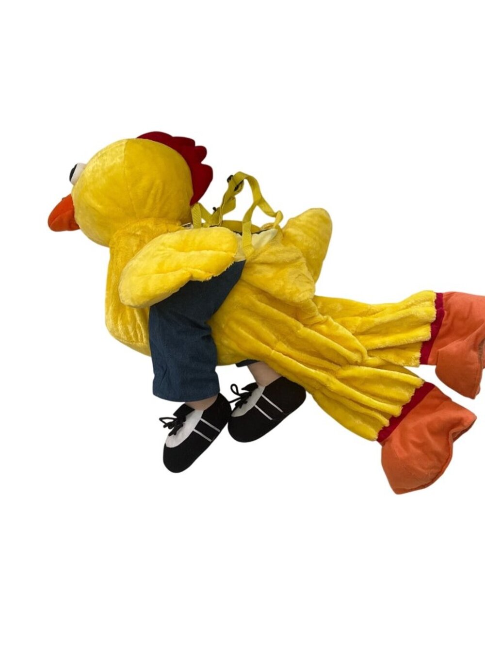 Halloween Yellow Chicken Costume Kids 2-7 Soft & Adjustable Straps Approx. 20" L